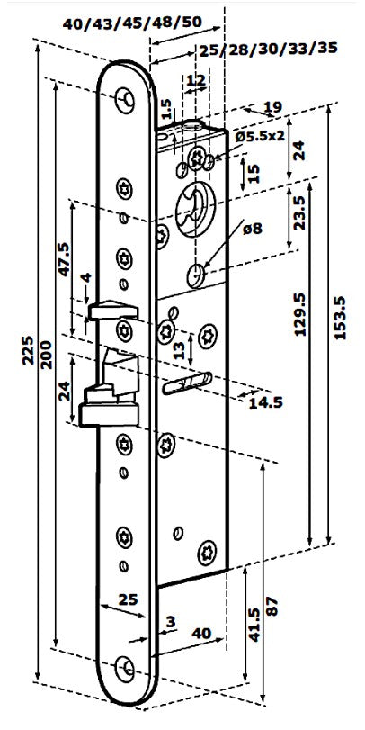 ABLOY EL402 F/UN Electric Lock