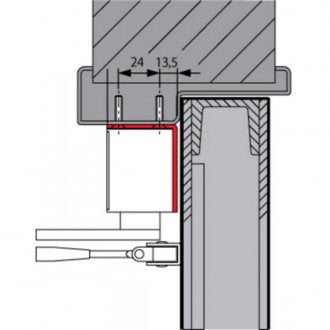 dormakaba TS83 Door Closer Angle Bracket