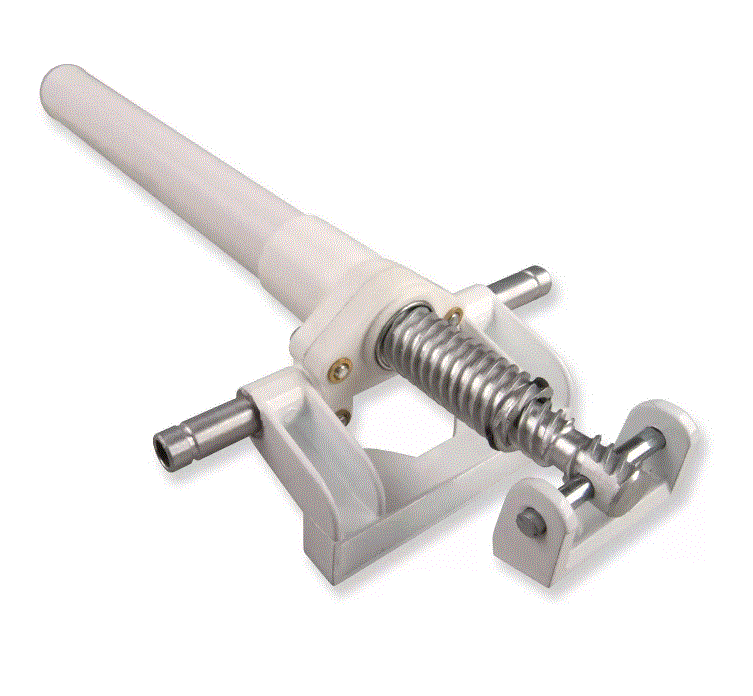 Clearline Teleflex 15" Screwjack - White