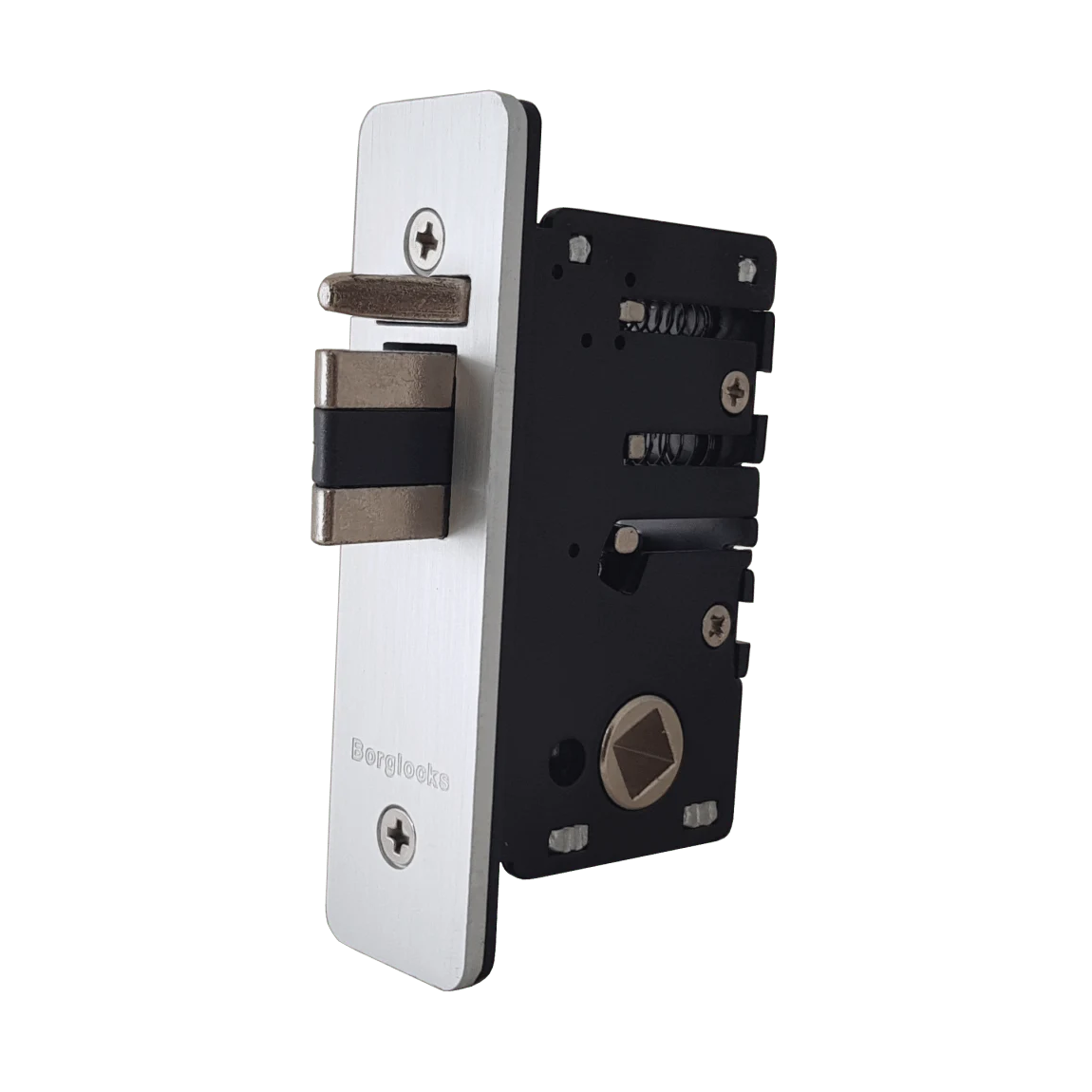 Borg BL5402 – Medium/heavy duty, flat bar handle keypad with 28mm backset ali latch, flat bar inside handle & free passage mode