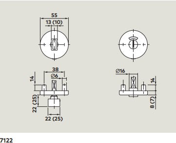 dormakaba Pure WC Indicator/Turn & Release