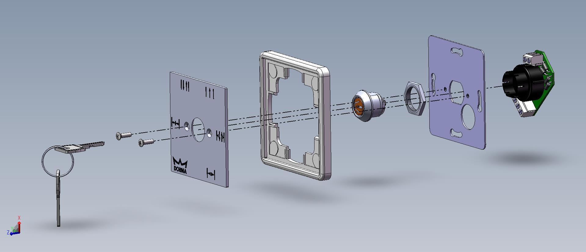 dormakaba 3 & 5 Position Key Switch & Keys