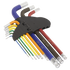 Sealey Premier Imperial Long Ball-End Hex Key Set 9pc