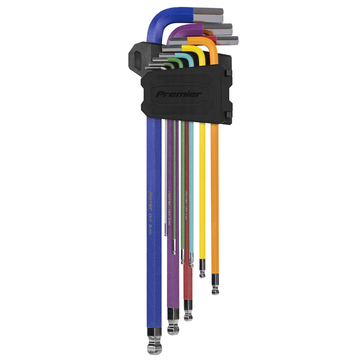 Sealey Premier AK7198 Imperial Extra Long Ball-End Hex Key Set 9pc