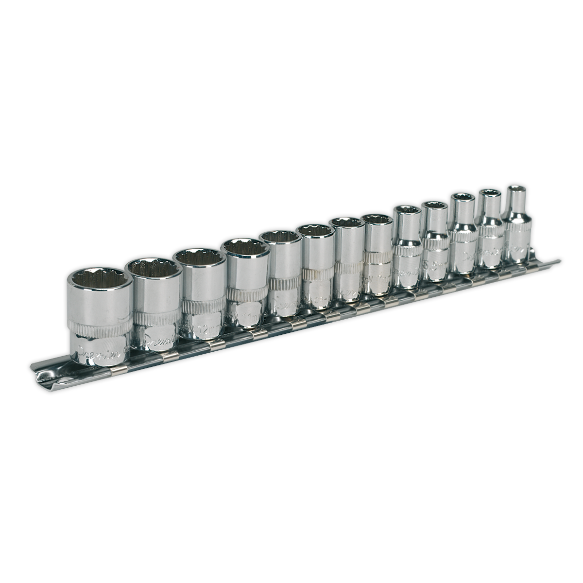 Sealey Premier Lock-On™ Socket Set 1/4"Sq Drive 13pc