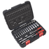 Sealey Premier Lock-On™ Socket Set 3/8" Sq Drive 34pc