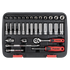 Sealey Premier Lock-On™ Socket Set 3/8" Sq Drive 34pc