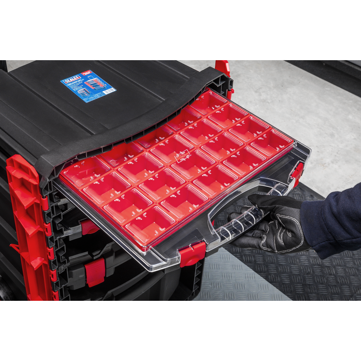 Sealey AP860 Professional Mobile Toolbox With 5 Removable Storage Cases