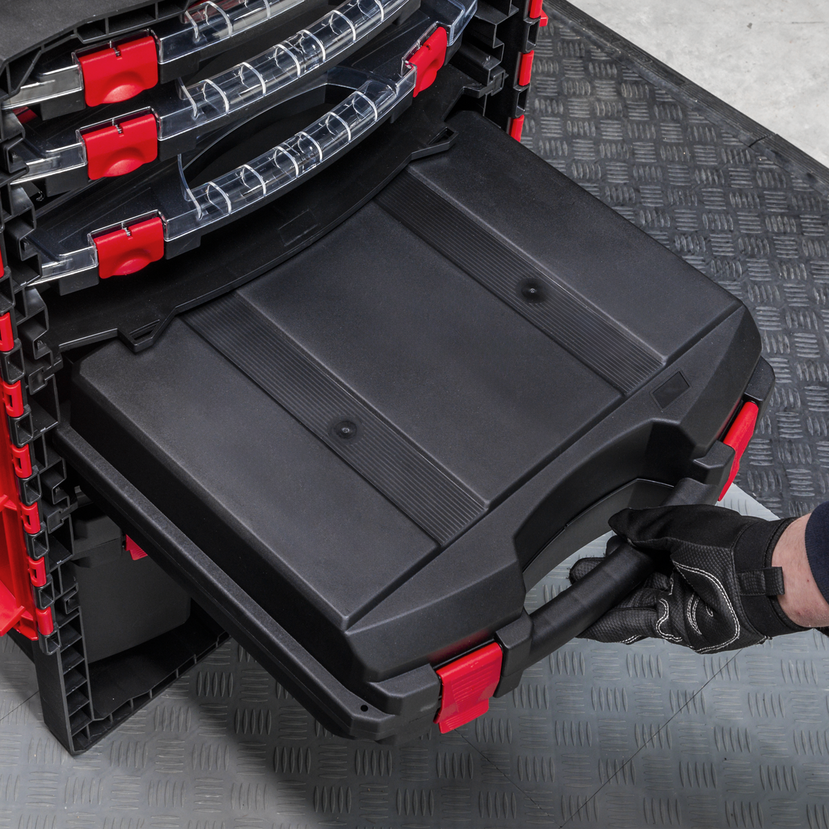 Sealey AP860 Professional Mobile Toolbox With 5 Removable Storage Cases