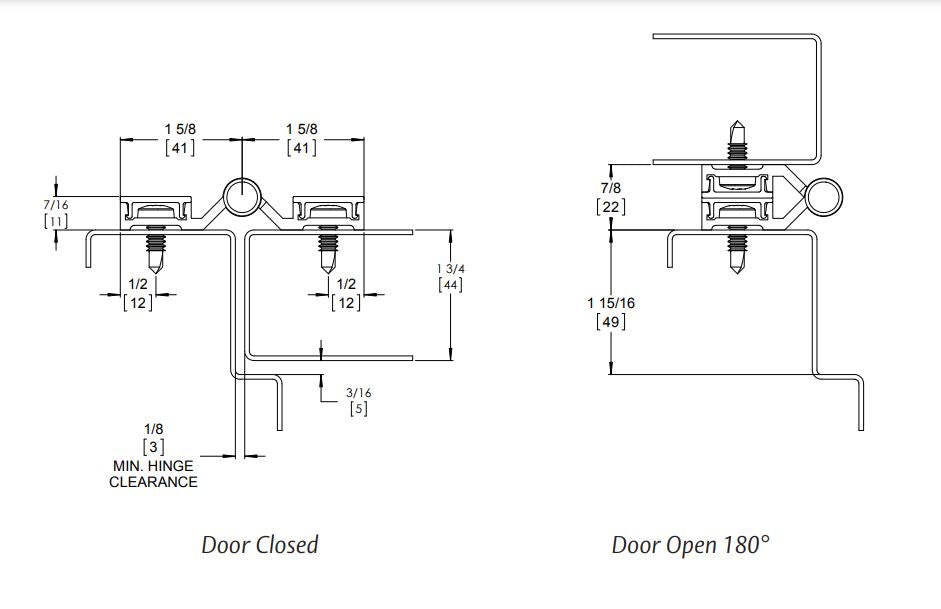 Adams Rite FS-102 Full Length Surface Hinge