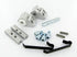 Axim HN950 S/F Offset Face Fixed Door 2 Part Hinge Silver
