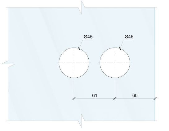 Studio Rondo Internal Glass Door Fittings