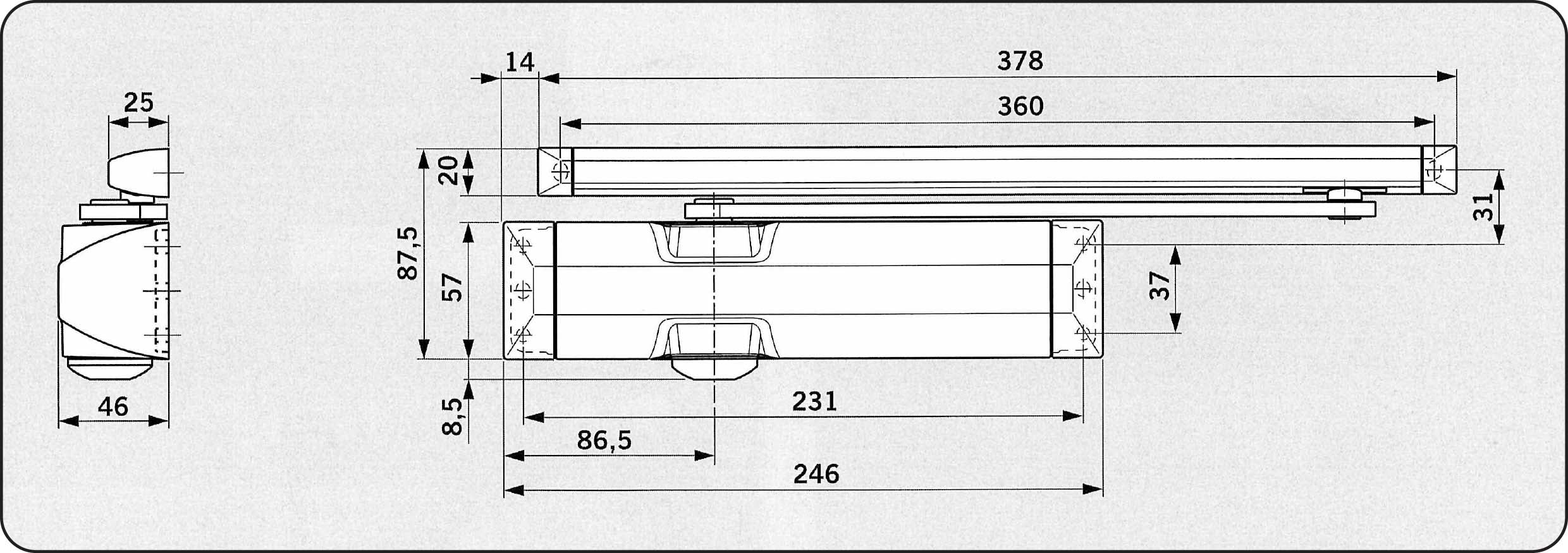 dormakaba TS 90 Cam Action Door Closer