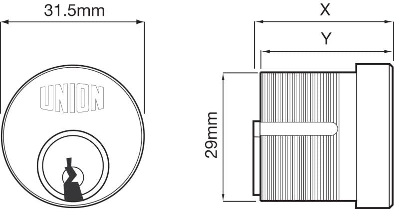 Union Screw In Cylinders