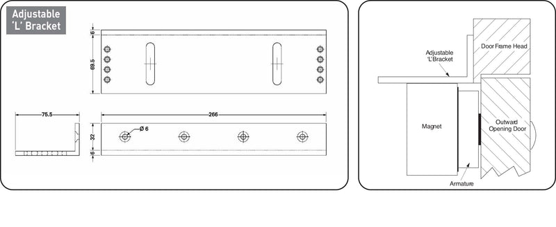 281 Series Adjustable Magnet Brackets