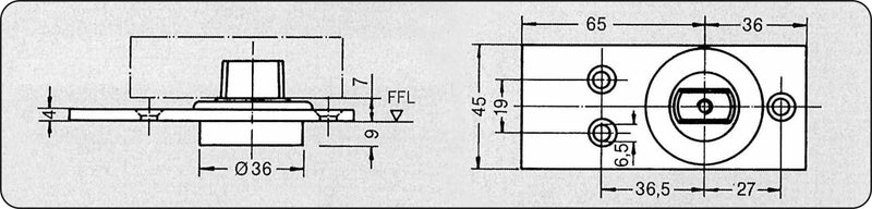 dormakaba 7475AX Floor Pivot