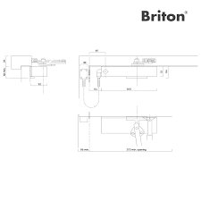 Briton 996 Electro Magnetic Hold Open Door Closer