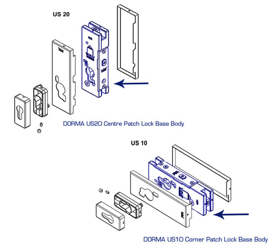 US10/20 Patch Lock Base Fitting Only