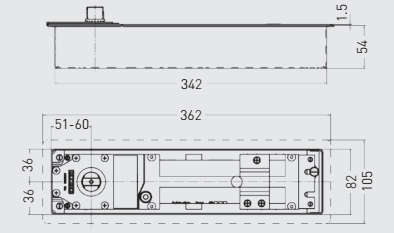 GEZE TS550 Floor Spring