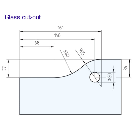 dormakaba Universal PT22 Transom Patch