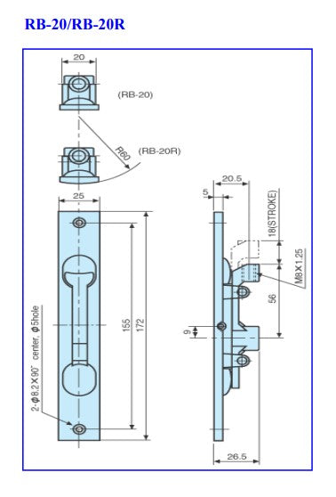 Ryobi Flush Bolts